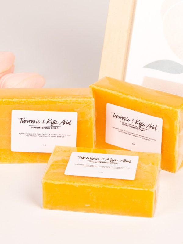 Lemon Turmeric & Kojic Acid Soap For All Skin Types - Radiant Radiant Skin Restorator For Deep Cleansing Natural Skincare For Face & Body 1pcs