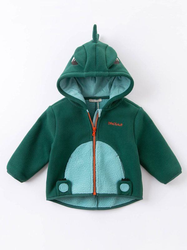 Children's Baby Western Style Plus Fleece Hooded Top Women