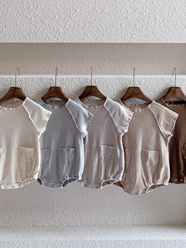 ملابس صيفية رقيقة للأطفال الرضع وملابس للمواليد الجدد