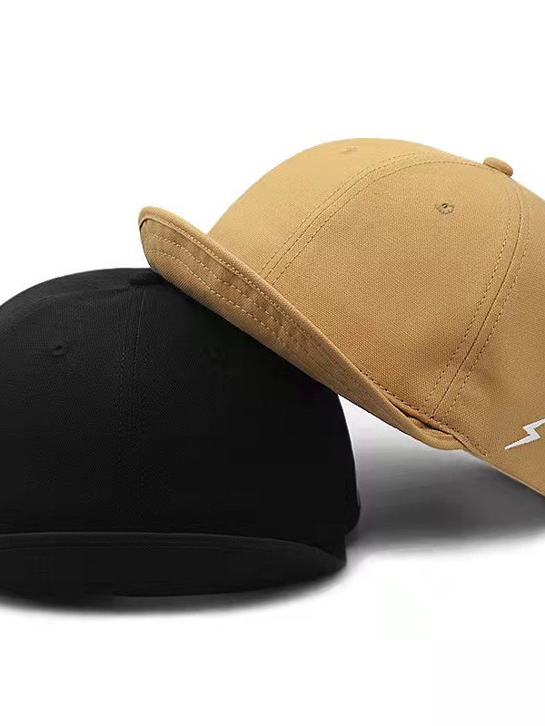 Flip-brim Big Head Embroidery Trend Wild Fashion Casual