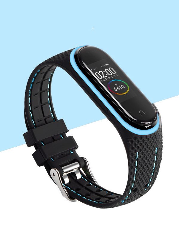 Summer Color Blocking Silicone Sports Sweat Resistant Universal Strap