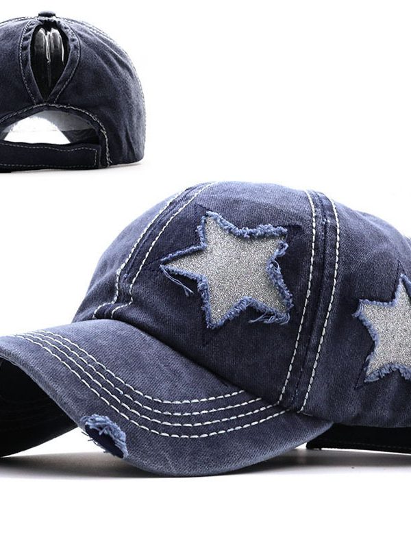 Washed And Worn Pentagram Baseball Cap