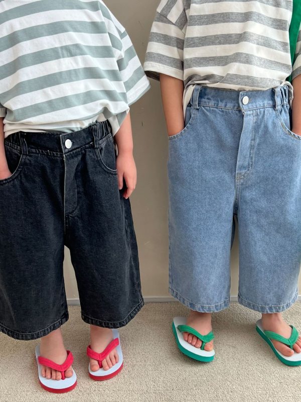 Children's New Style Wide Leg Jeans