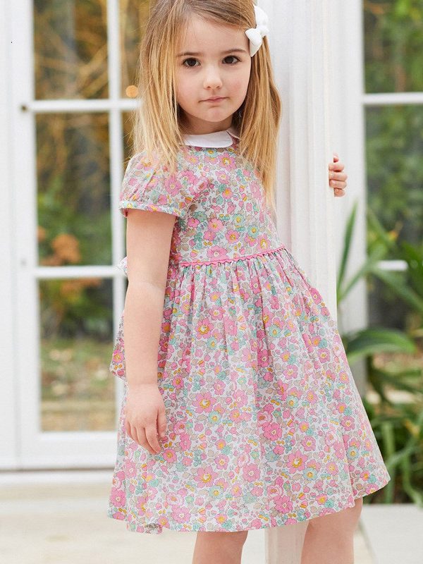 Princess Girl Ins Cotton Short Sleeve Dress