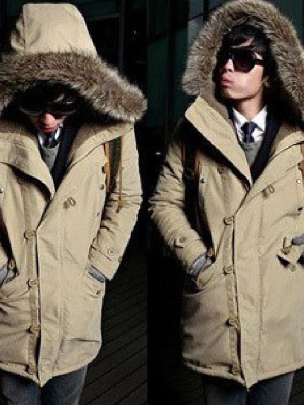 Men's Warm Overcoat Winter Coat Parka Cotton Jackets