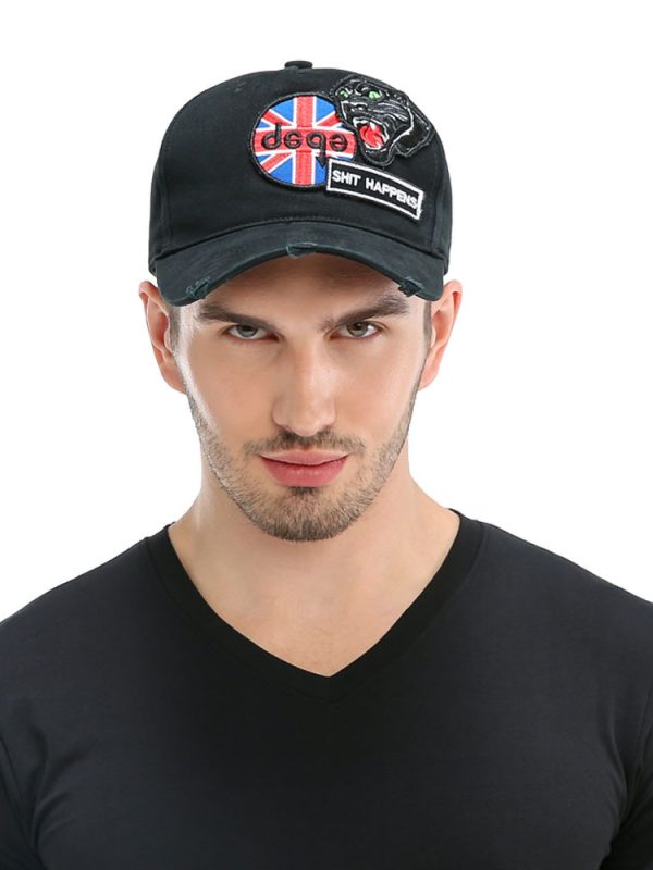 Men's And Women's Casual Cotton Embroidered Washed Hat