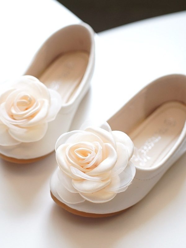 Korean Style Girl Flower PU Leather Shoes