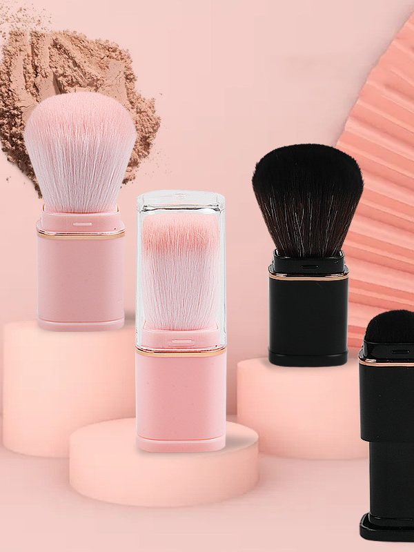 فرشاة مكياج جديدة محمولة قابلة للسحب برأس واحد وأدوات تجميل