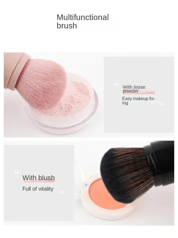 Quality Portable Convenient Retractable Makeup Brush Makeup Tools Accessories For Foundation Powder Eyeshadow Large Loose Powder Blush