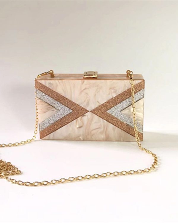 Ladies Sequin Stitching Banquet One-shoulder Messenger Bag