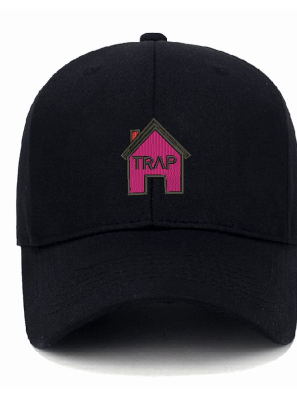 Washed cotton Trap House embroidered baseball cap