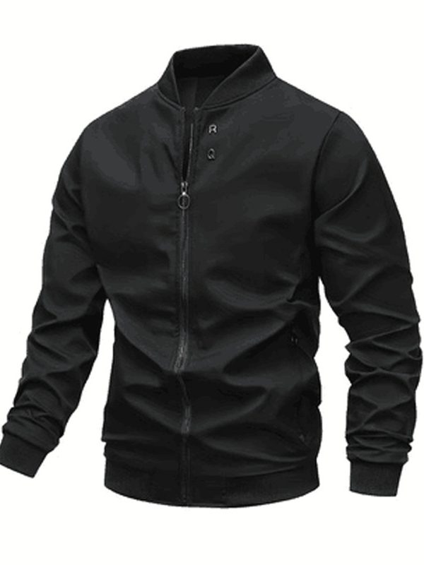 Men's Fashion Baseball Uniform Stand-up Collar Casual Jacket