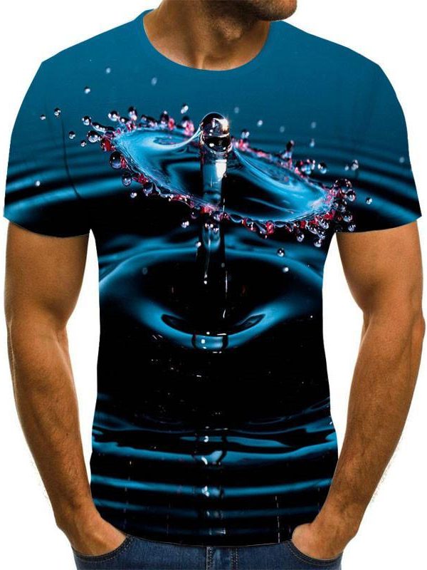Digital print men's T-shirt