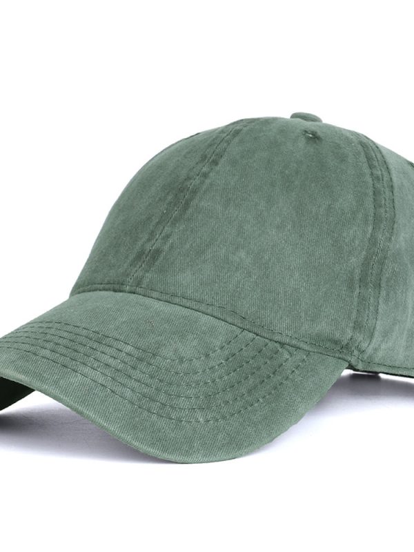 Washed baseball caps for men and women