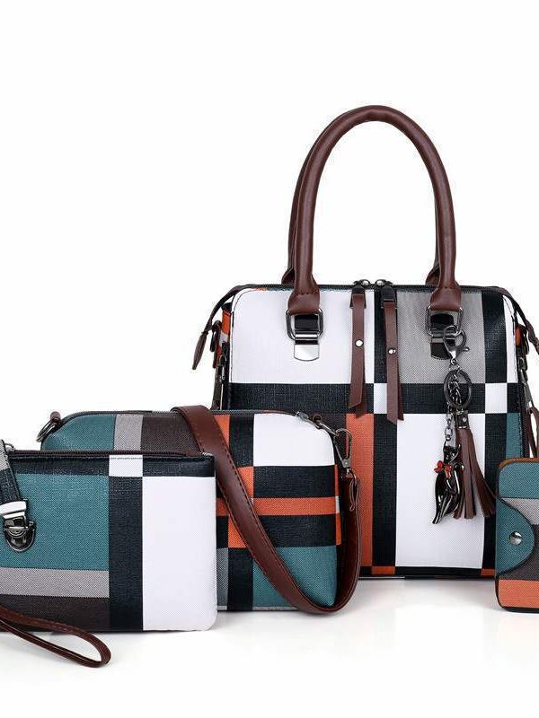 New Luxury Handbags Plaid Women Bags Designer