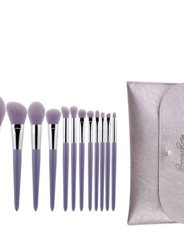 Zonia fragrant taro color 12 makeup brush set