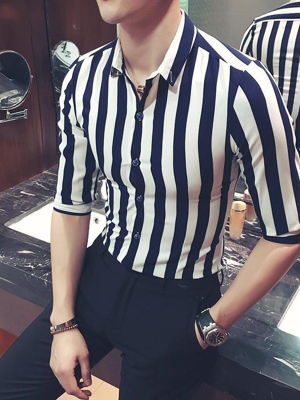 Mid sleeve 3/4 sleeve shirt overalls