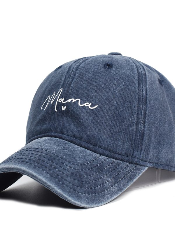 Washed Cotton Printed Hat Distressed Dad Hat