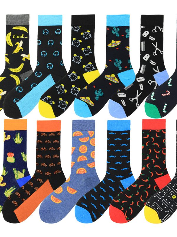 جوارب Chili Orange Happy Socks Tide للرجال