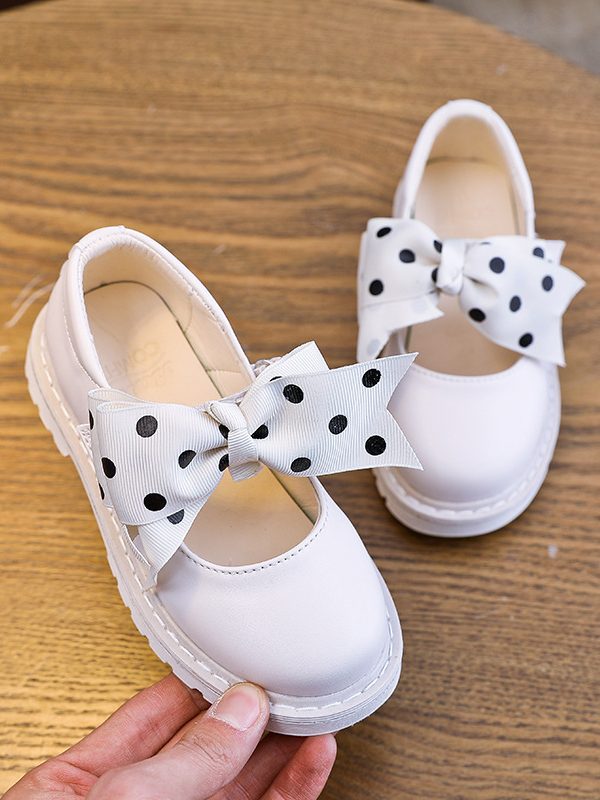 Princess Polka Dot Bow Single Shoes