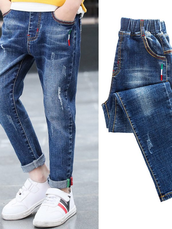 بنطلونات أطفال كبيرة عصرية جديدة لفصل الربيع والخريف