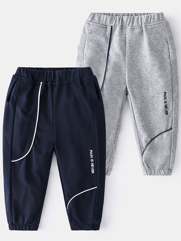 Western Style Pants Spring Solid Color Children's Single Pants