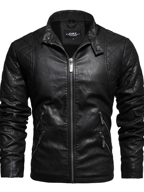 Men's Fashion Trendy Men Autumn And Winter Leather Jackets