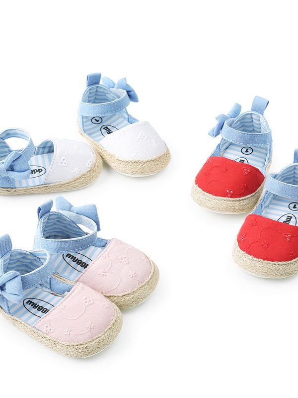 Baby Shoes Bowknot Breathable Baby Shoes Velcro