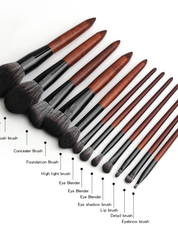 Factory Direct Sale MAANGE 12 Ebony Color Makeup Brush Set Makeup Tools Amazon Hot Sale