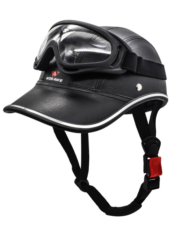 Motorcycle Half Helmet Baseball Cap Electric Bicycle Cycling Riding Helmet