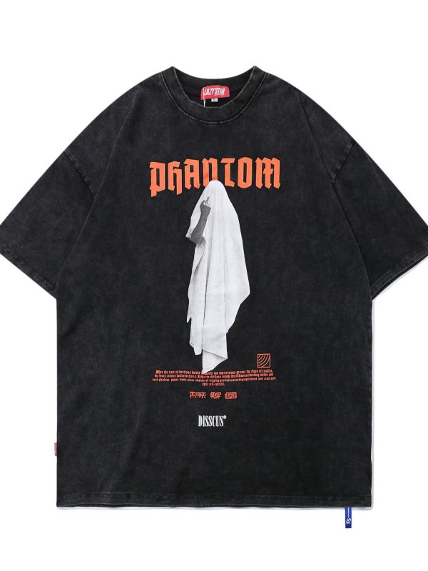 تي شيرت علوي فضفاض بأكمام قصيرة بتصميم عصري للزوجين القديمين