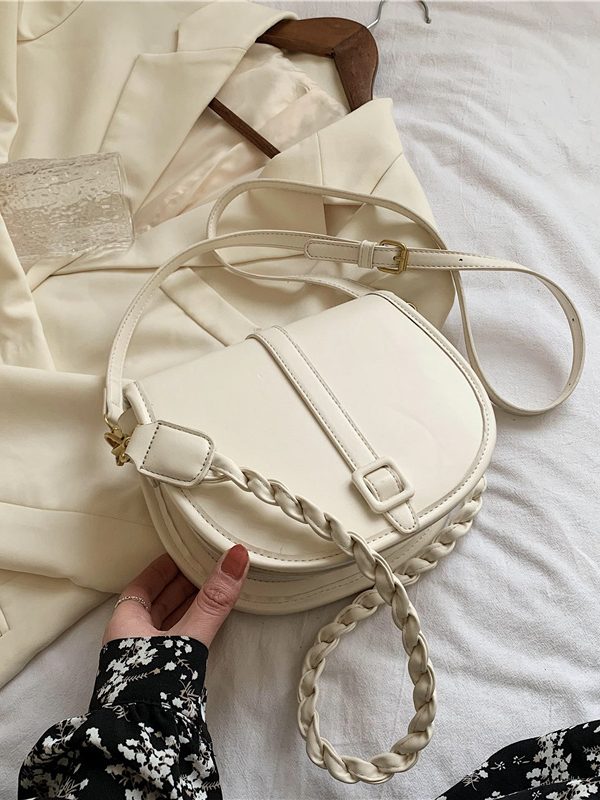 Messenger Bag Texture Net Red One-Shoulder Saddle Bag