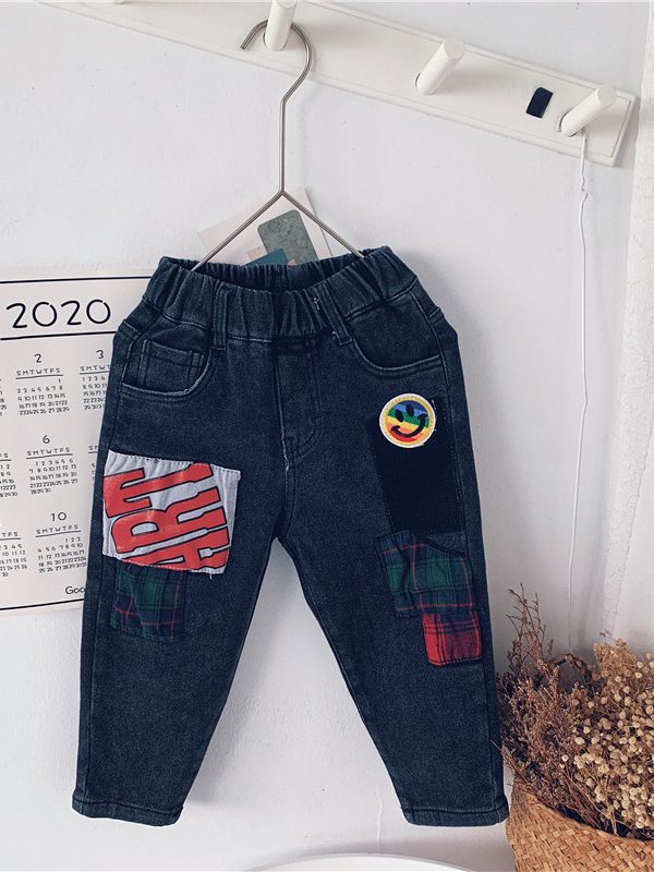 Jeans Middle And Small Children's Casual Pants Children's Feet