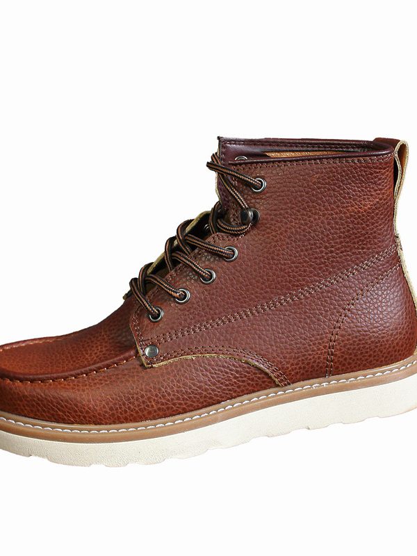 أحذية رياضية رجالية عالية الرقبة بتصميم كلاسيكي بريطاني للأنشطة الخارجية