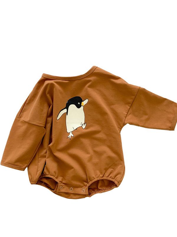 Pack Fart Clothing Animal Print Baby One-piece Triangle Climbing Clothes