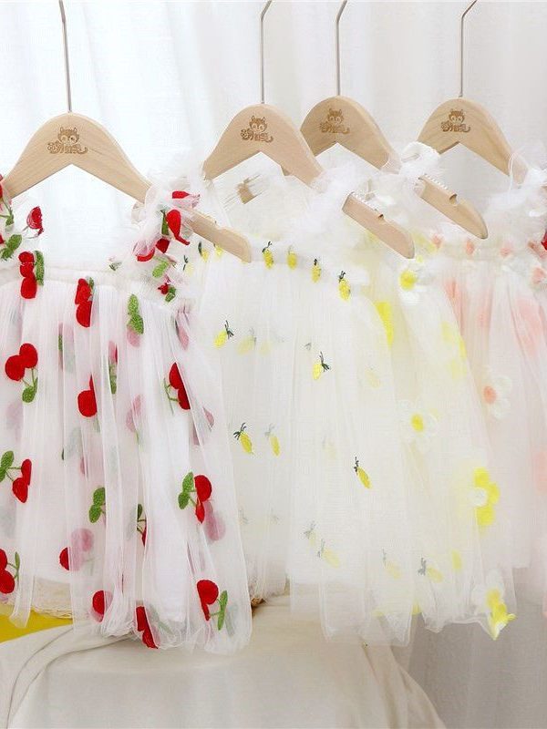 فستان توتو من خيوط شبكية للبنات الصغار