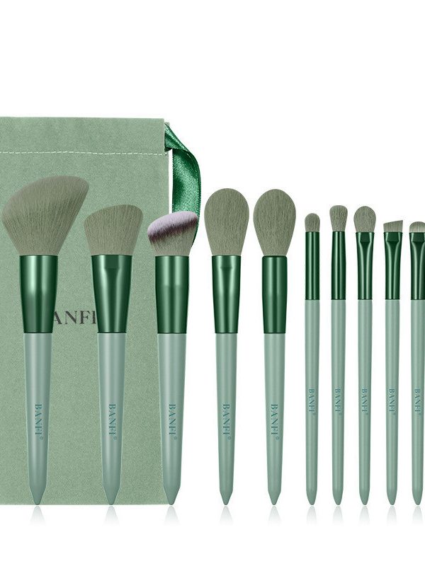 Beauty Brush Set Four Seasons Green 13 Makeup Brush Set Fix Quick-Drying Fiber Soft Hhair Wizard Of Oz
