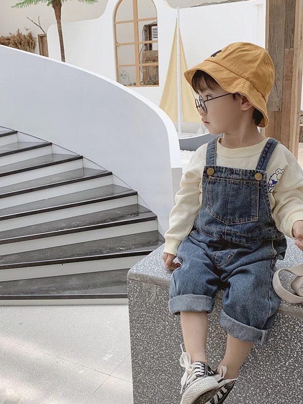 New Boys And Girls Denim Overalls