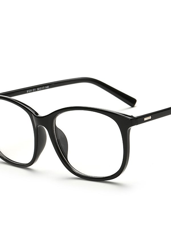 Flat Glasses Retro Student Glasses Frame Unisex Large Frame Flat Lens