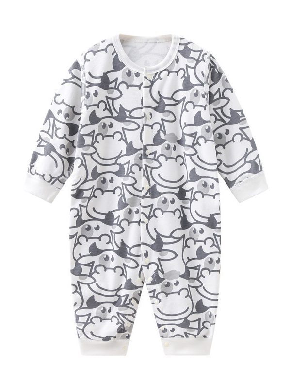 ملابس أطفال من قطعة واحدة مع ملابس قطنية للأطفال حديثي الولادة والرضع والأطفال الصغار