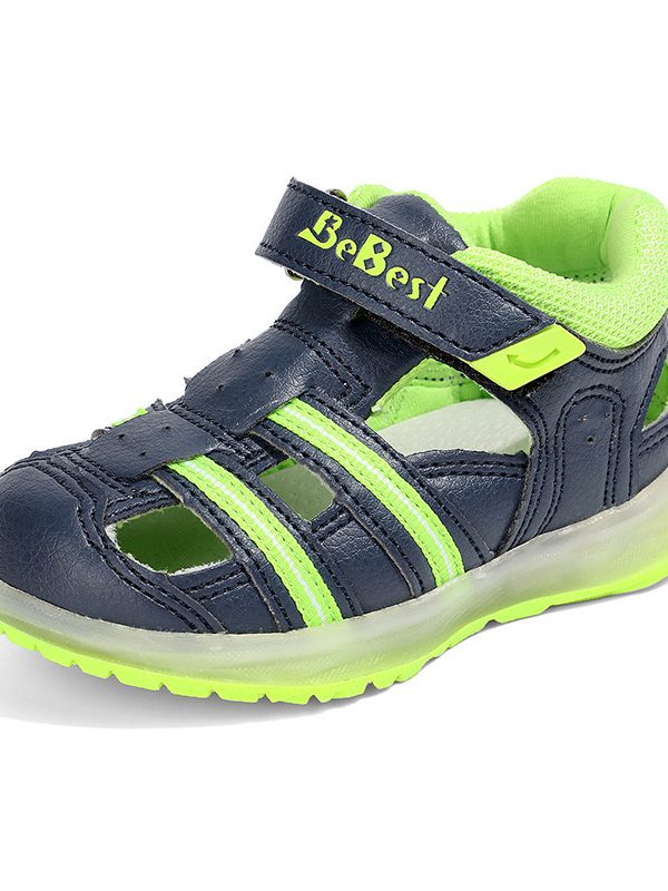 Boys And Girls Shoes Baotou Fashion Trend Comfortable Lights Casual Baby Shoes