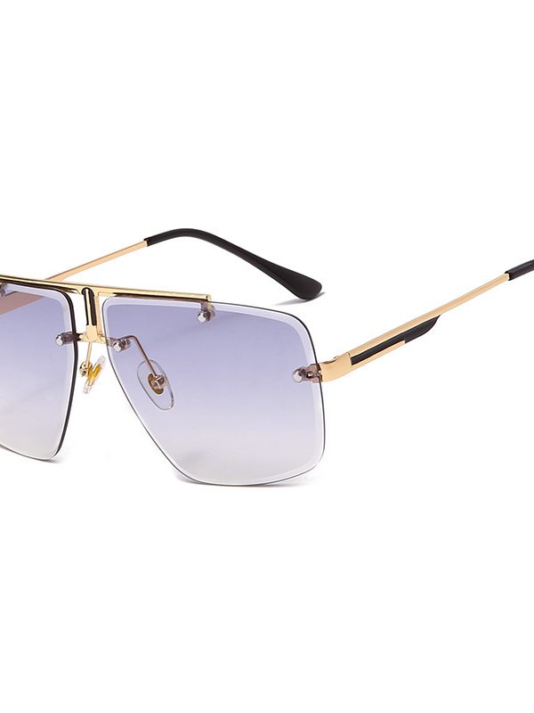 نظارات شمسية عصرية للرجال والنساء بدون إطار مربعة الشكل، نظارات رجالية عصرية مقاس 0.5، 1850