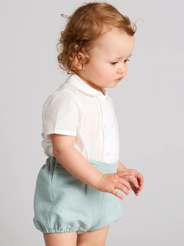 Spring And Summer New Baby Clothes Baby Short Sleeve Suit Newborn Cotton Outdoor Boys' Two Piece Suit