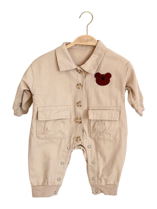 Tooling wind long climbing baby one-piece outdoor clothes