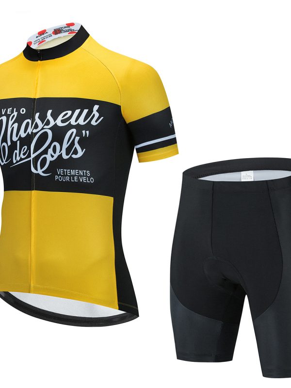 New Summer Short-Sleeved Cycling Jersey Suit Breathable Bicycle Sportswear Uniform Custom Cycling Jersey