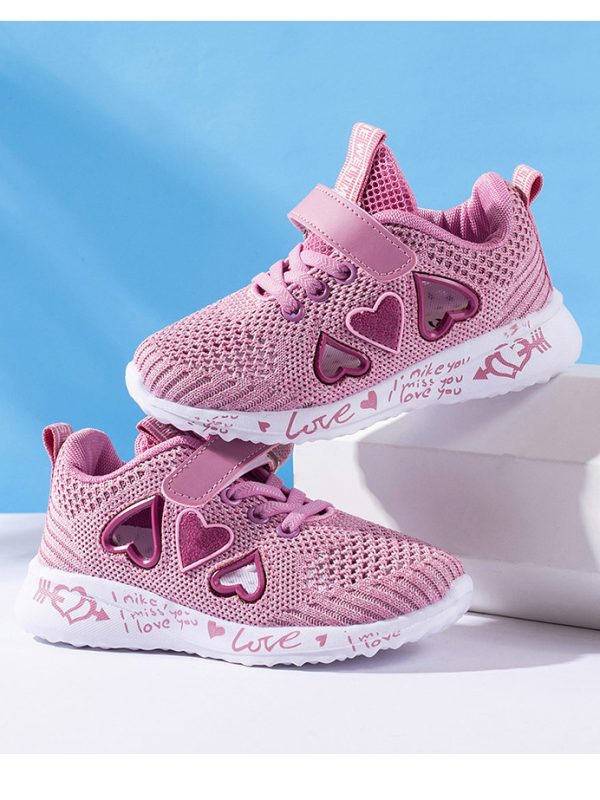 Casual Shoes Light Mesh Sneakers Kids Summer Children Fashion Tenis Cute Sport Cartoon Female Running Sock Footwear