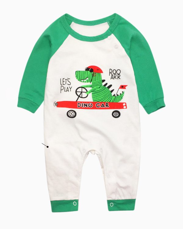 Spring and Autumn Newborn Infant Boxer One-piece Rompers for Men and Women Baby Rompers Long Sleeve Rompers Outing Clothes