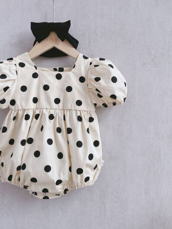 Summer Cute Bag Fart Clothes Pure Cotton Super Western-style Baby Girl Princess Romper