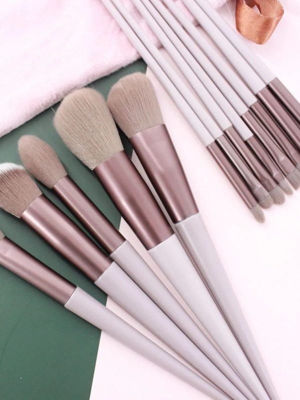 Four Seasons Green Makeup Brush Set Morandi Beauty Makeup Brush Blush Loose Powder Brush