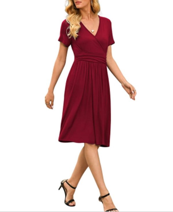 Ruffle Floral Dress Women Long Sleeve A Line Dresses